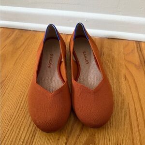 Rothy's Round Toe Flat Burnt Orange 9.5